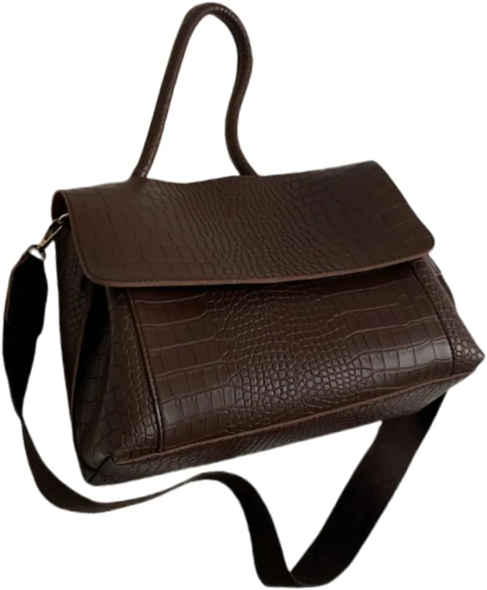 Fashionable Women's Large Briefcases - Chic Commuter Handbag with Adjustable Straps, Suitable for Work & Daily Use