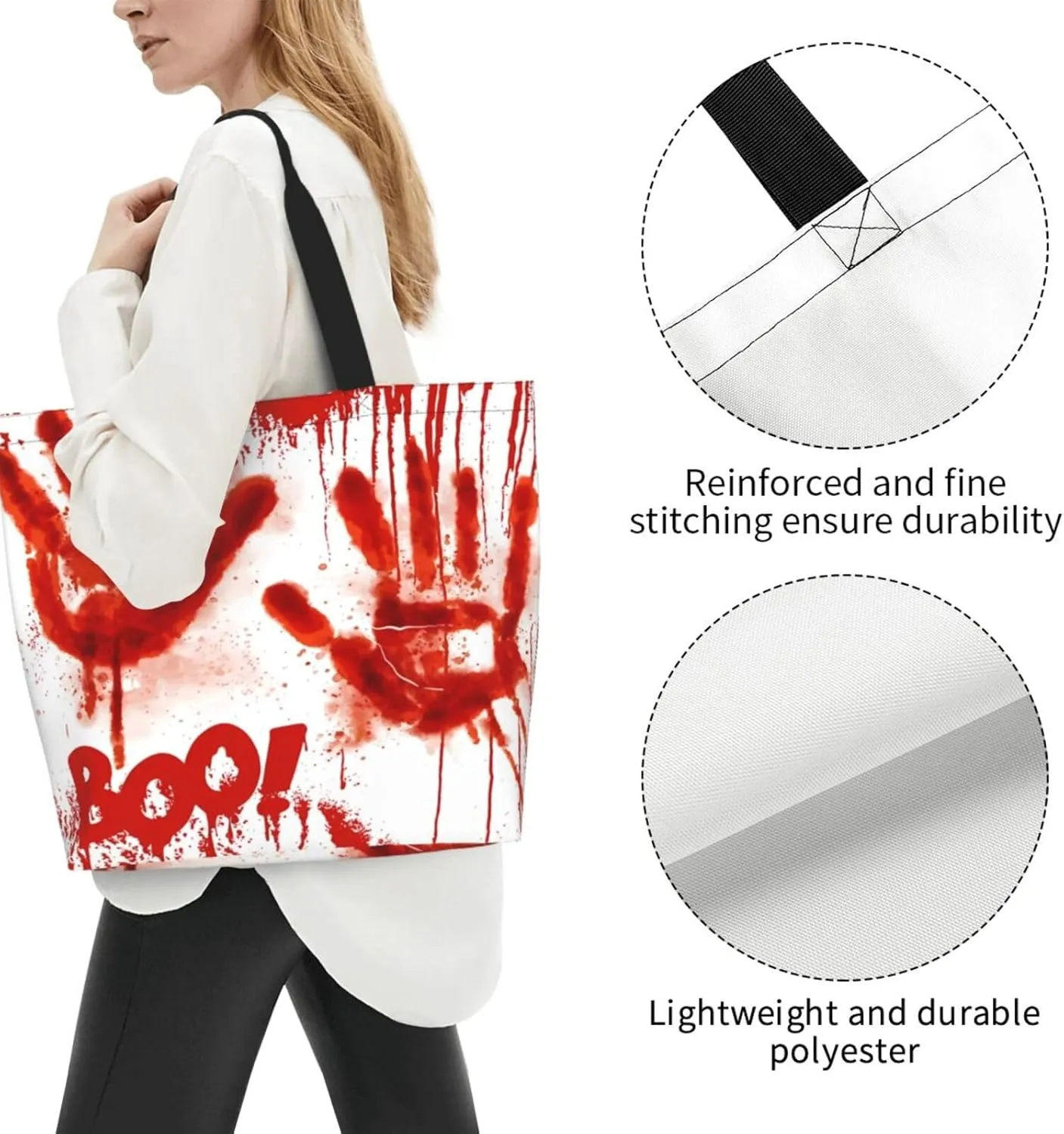 Fight Breast Cancer Awareness Ribbon Women's Tote Bag Large Capacity Single Shoulder Bags Handbag for Shopping Work