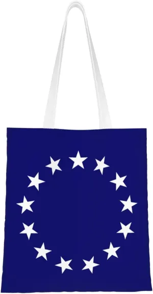 Flag of a United States Foreign Service Officer Tote Bag for Women Canvas Tote Bags Reusable Shopping Bags Use For Shopping The Tote Bag,Grocery Bags,DIY Gift Bags