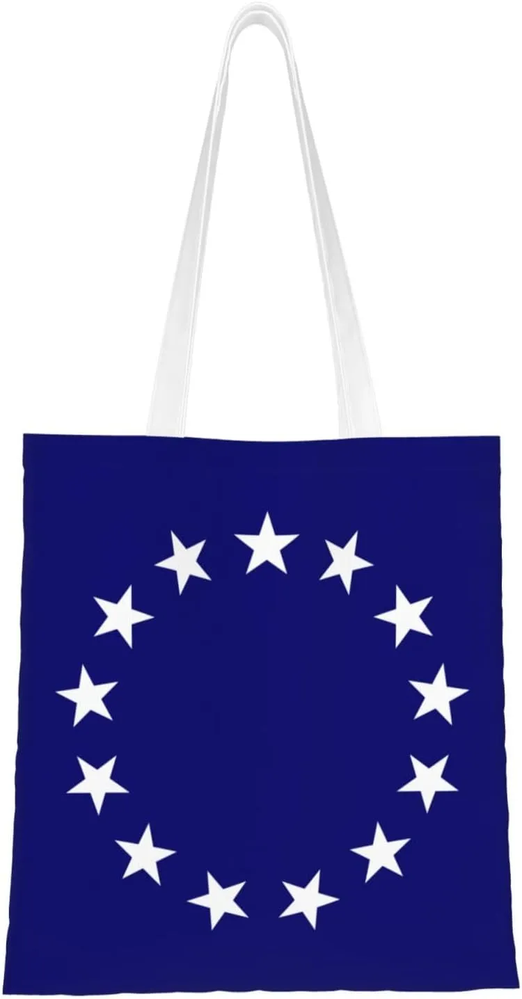Flag of a United States Foreign Service Officer Tote Bag for Women Canvas Tote Bags Reusable Shopping Bags Use For Shopping The Tote Bag,Grocery Bags,DIY Gift Bags