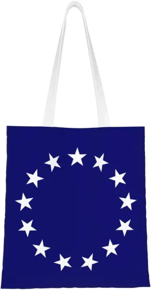Flag of a United States Foreign Service Officer Tote Bag for Women Canvas Tote Bags Reusable Shopping Bags Use For Shopping The Tote Bag,Grocery Bags,DIY Gift Bags