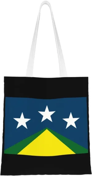 Flag Of Johnson City, Tennessee Tote Bag for Women Canvas Shopping Bags Reusable Large Capacity Casual Shoulder Handbags Grocery Bags DIY Gift Bags