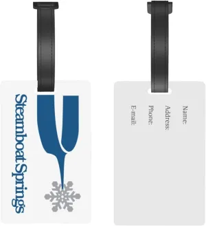 Flag of Steamboat Springs, Colorado Luggage Tags for Suitcases Travel Tags ID Labels for Women Men Travel Bag Luggage Accessories