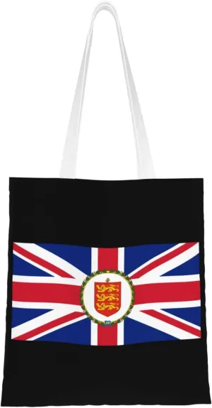 Flag Of The Lieutenant Governor Of Guernsey Tote Bag for Women Canvas Tote Bags Reusable Shopping Bags Use For Shopping The Tote Bag,Grocery Bags,DIY Gift Bags