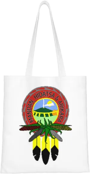 Flag Of The Mandan, Hidatsa & Arikara Nation Tote Bag for Women Canvas Shopping Bags Reusable Beach Bag Grocery Bags Tote Shoulder Bag Gift Bags