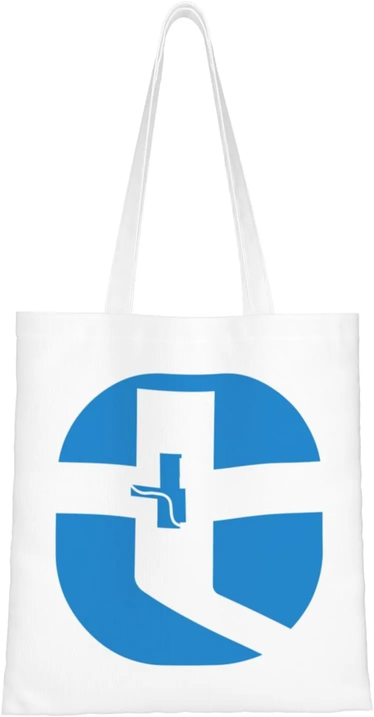 Flag Of Tulsa County, Oklahoma Tote Bag for Women Canvas Shopping Bags Reusable Large Capacity Casual Shoulder Handbags Grocery Bags DIY Gift Bags