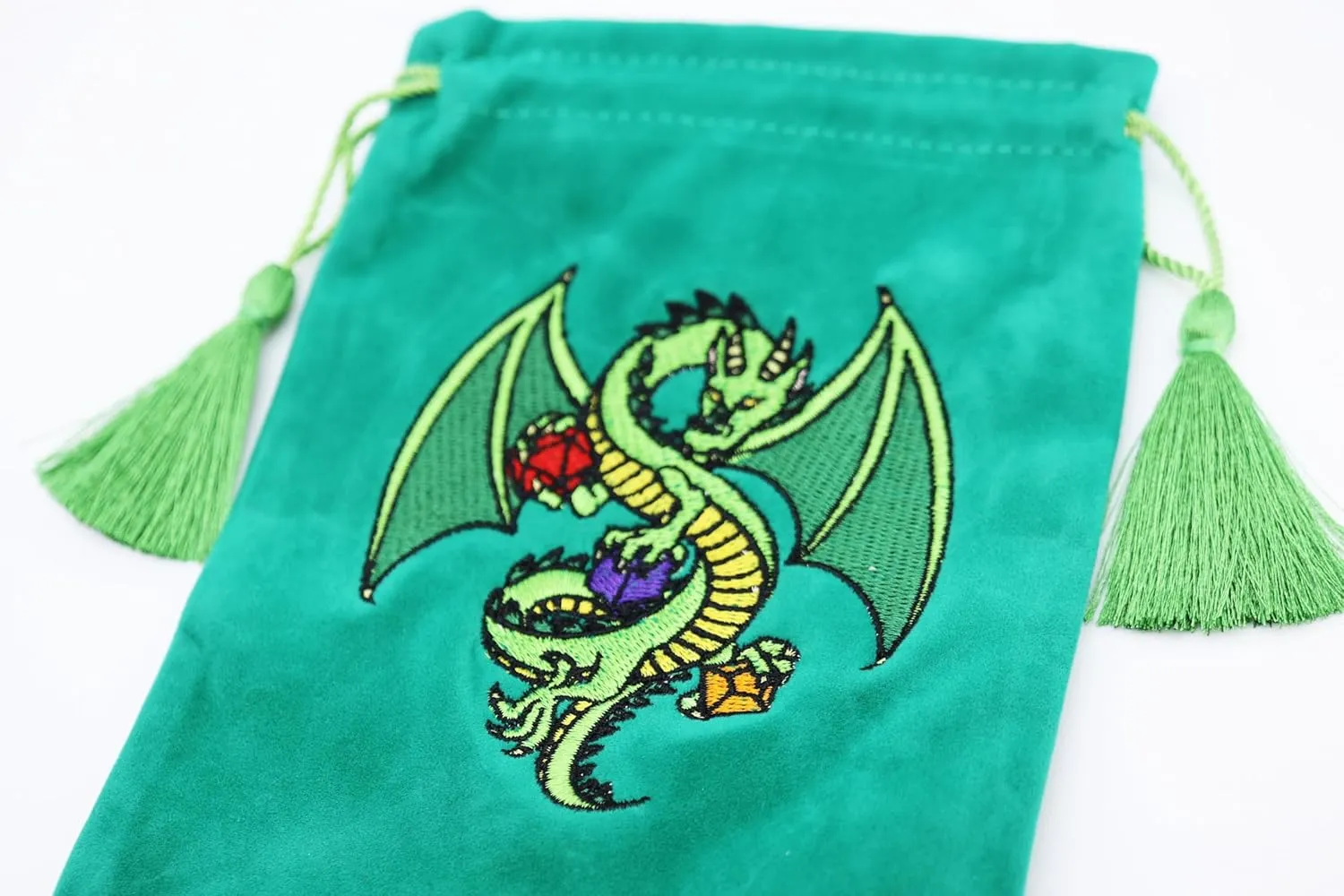 Foam Brain Dice Bag - Green Dragon