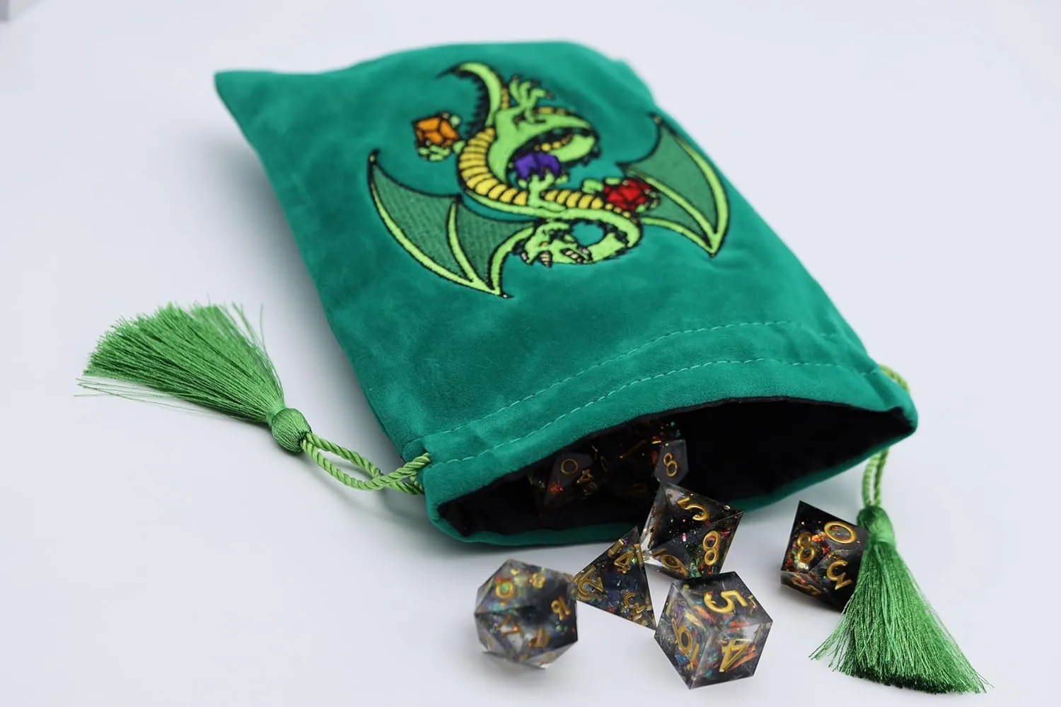 Foam Brain Dice Bag - Green Dragon