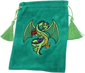 Foam Brain Dice Bag - Green Dragon