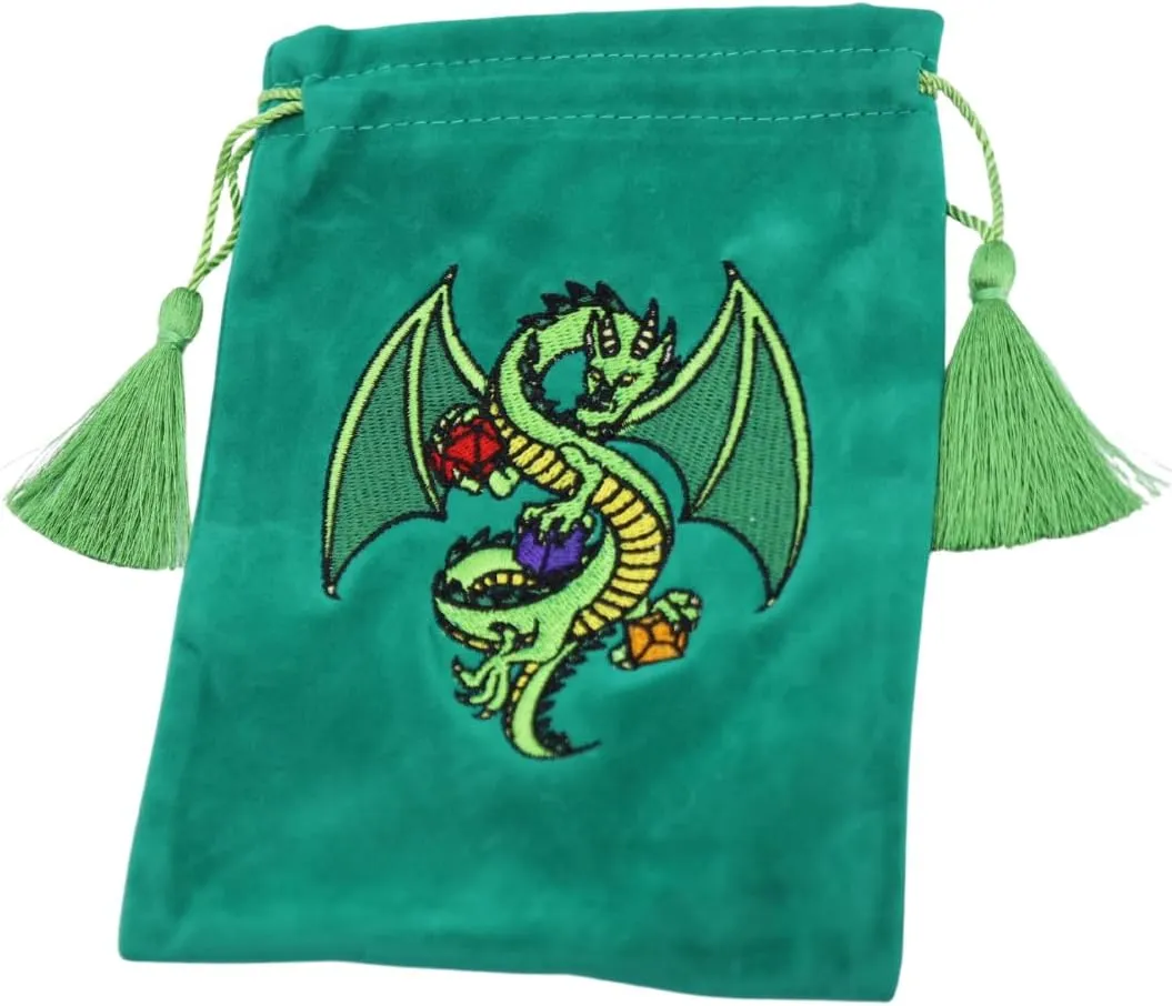 Foam Brain Dice Bag - Green Dragon