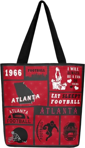 Football Canvas Bag for Kids Boys Girls,Rugby Canvas Tote Bag for Football Fan
