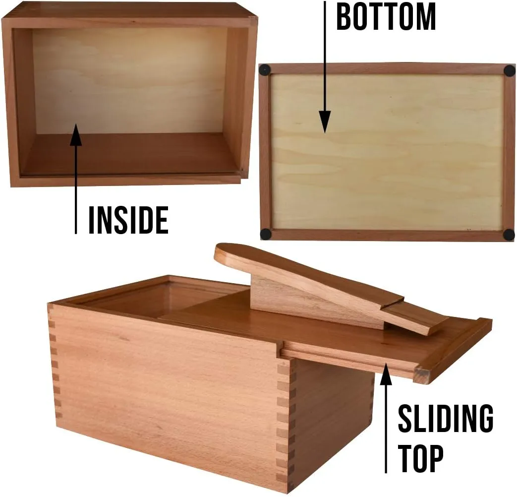 FOOTMATTERS Shoe Shine Valet Box - Hardwood Boot & Shoe Care