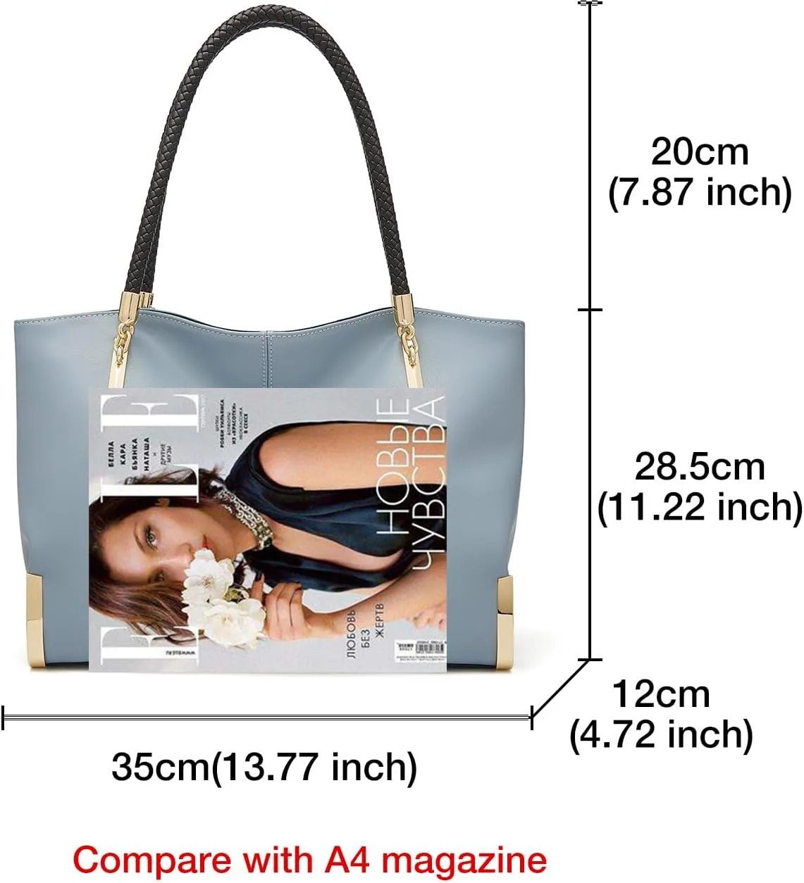 FOXLOVER Large Capacity Tote Handbags for Women, Women's Top-handle Bags Fashion Shoulder Bags Purses Minimalist design
