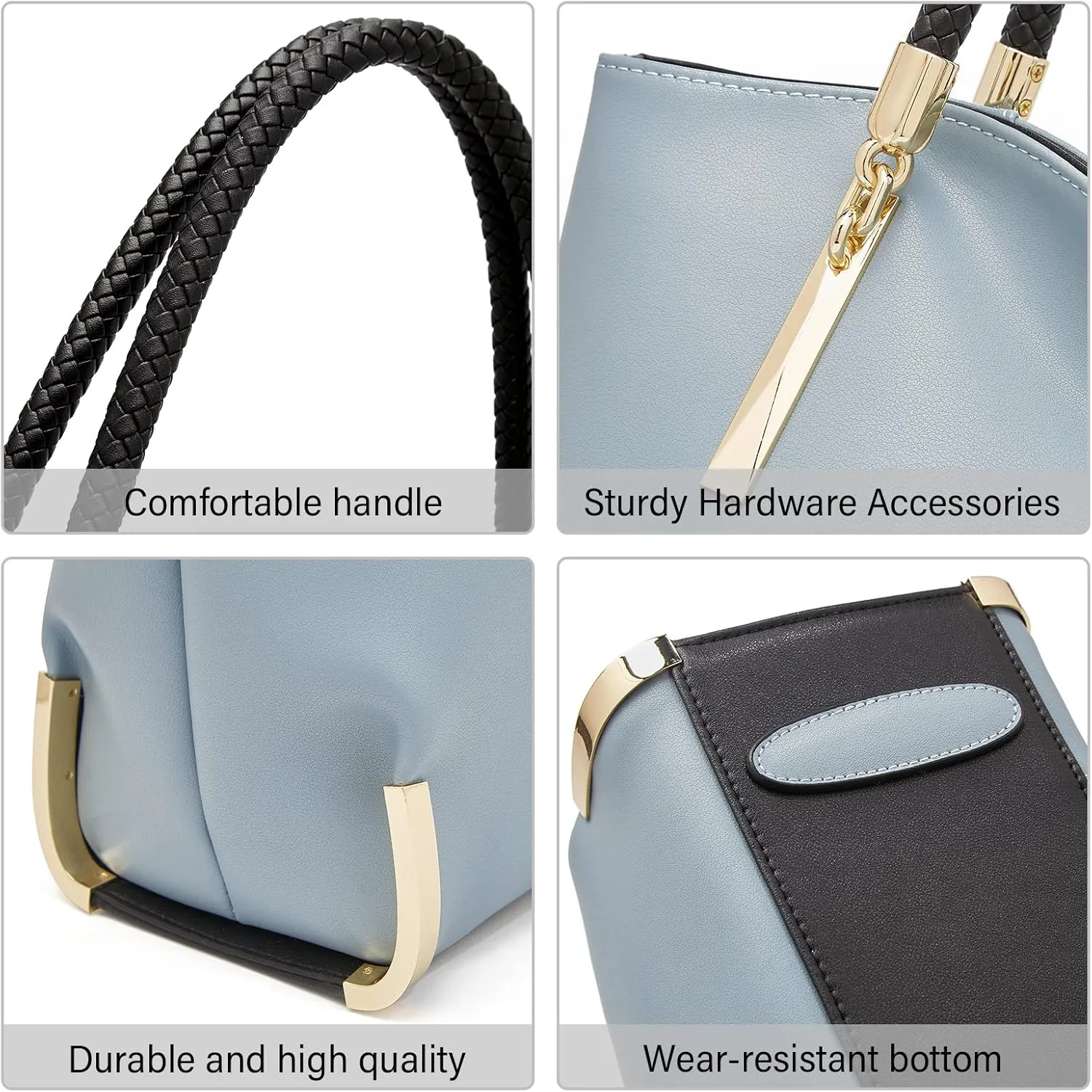FOXLOVER Large Capacity Tote Handbags for Women, Women's Top-handle Bags Fashion Shoulder Bags Purses Minimalist design