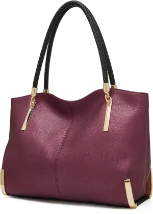 FOXLOVER Large Capacity Tote Handbags for Women, Women's Top-handle Bags Fashion Shoulder Bags Purses Minimalist design