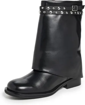 Free People Women's Scorpio Studded Fold Over Boots