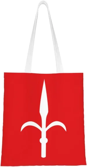 Free Territory Trieste Flag Tote Bag for Women Canvas Tote Bags Reusable Shopping Bags Use For Shopping The Tote Bag,Grocery Bags,DIY Gift Bags