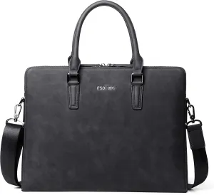 FSD. WG Business Bag Leather Messenger Bag Water Resistant Business Travel Briefcase Handbag Briefcase for Men