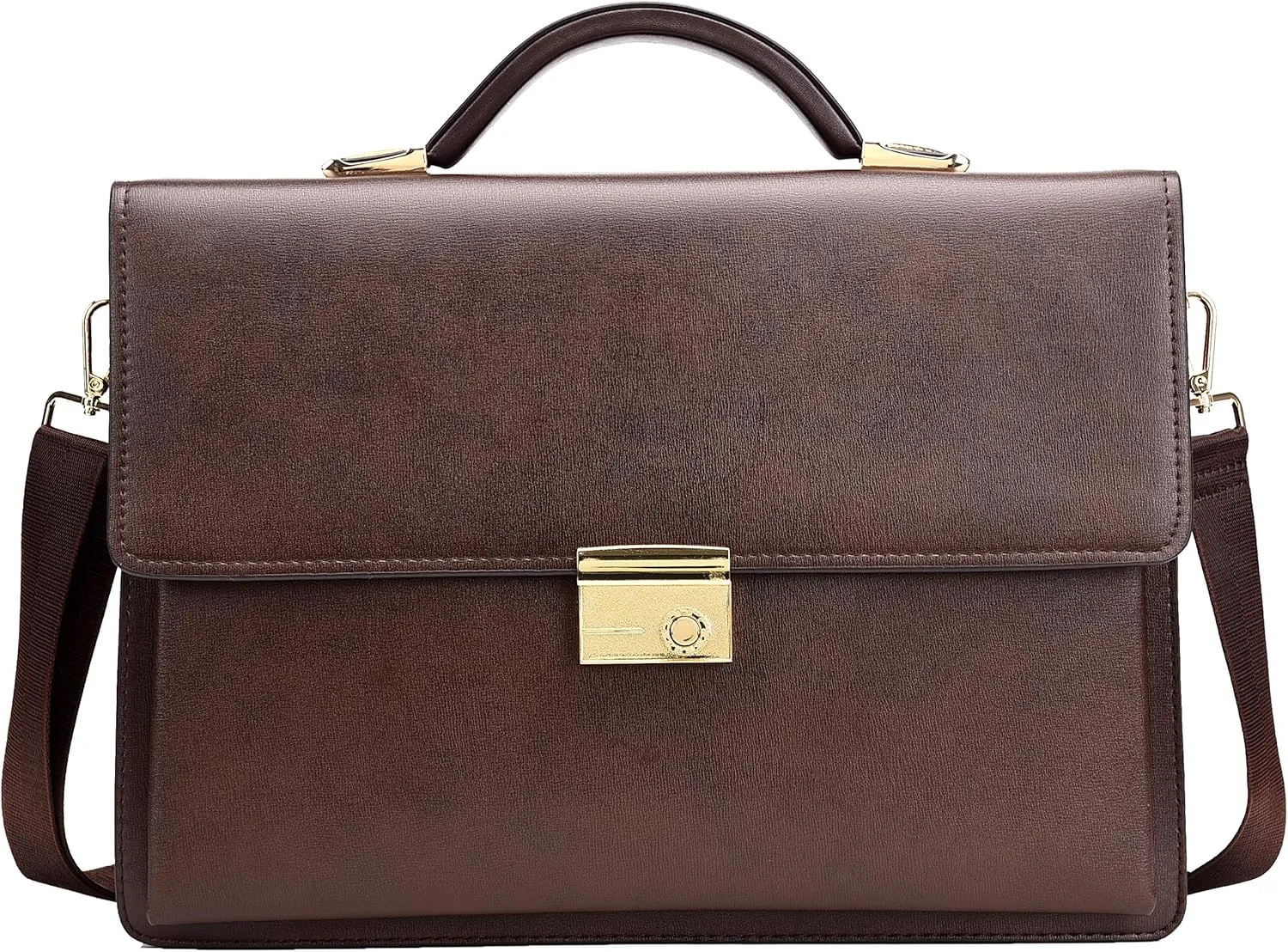 FSD.WG]Business Bag Leather Briefcase Shoulder Laptop Business Bag for Men