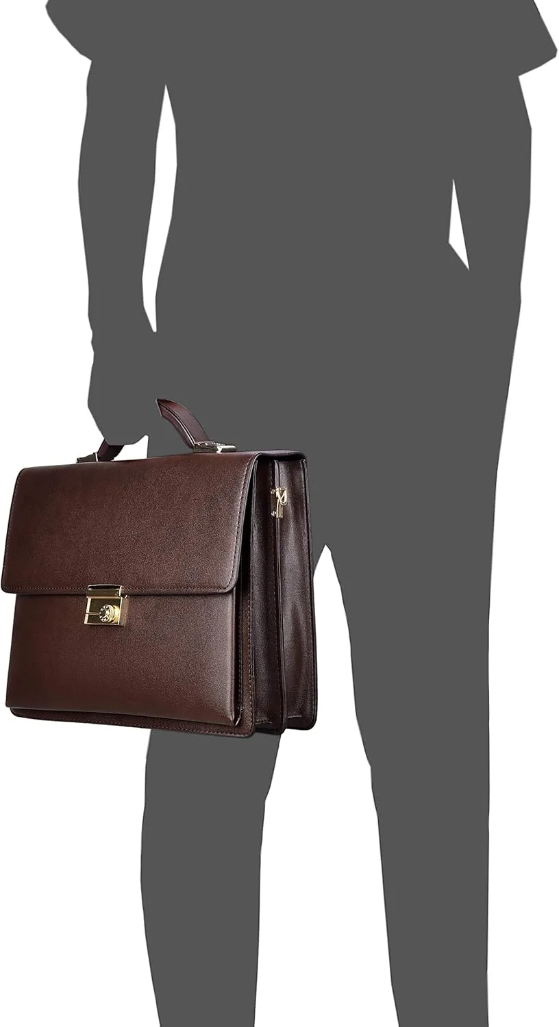 FSD.WG]Business Bag Leather Briefcase Shoulder Laptop Business Bag for Men