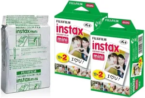 Fujifilm Instax Mini Instant Camera Film for Mini Instant Cameras - Capture Memories Anytime, Anywhere with Sunshine Photo Microfiber Cleaning Cloth... (5 Pack (Total 50 Shoots))