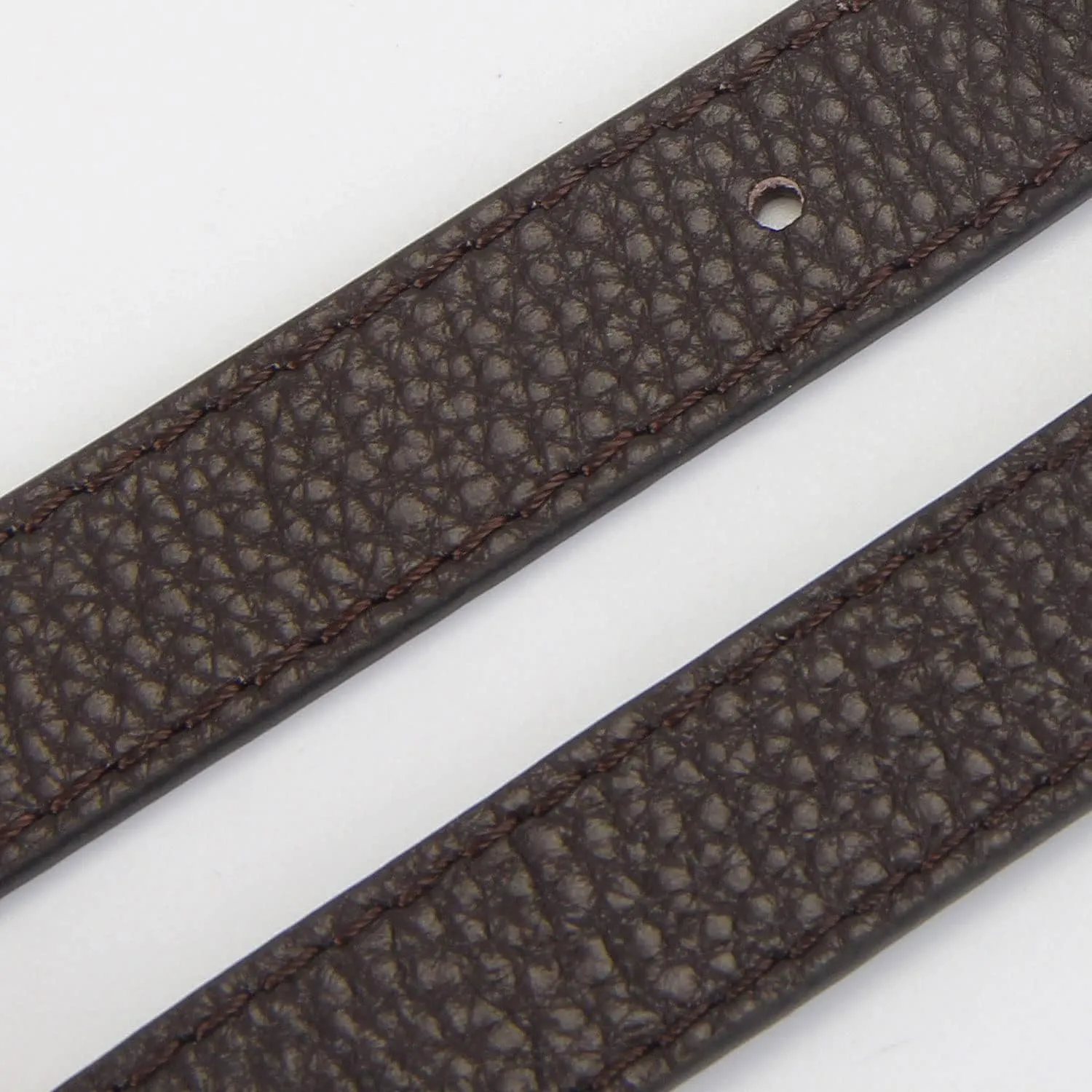 Full Grain Leather Adjustable Replacement Cross Body Purse Shoulder Strap Handbag Bag Wallet, 2/3" Wide (Coffee-Gun Lock)