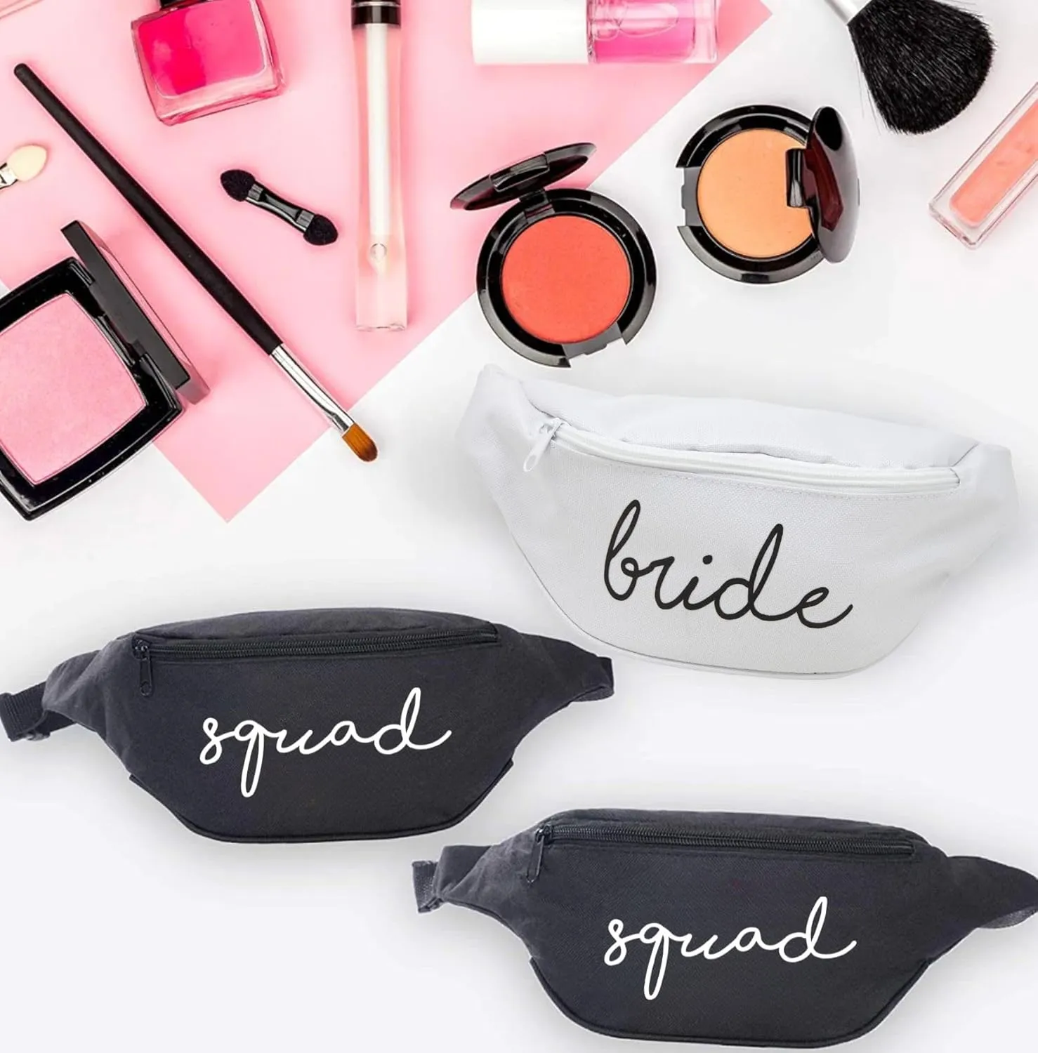 Funky Junque 3 Pack: Bachelorette Belt Bag Bundle - Squad (Black)