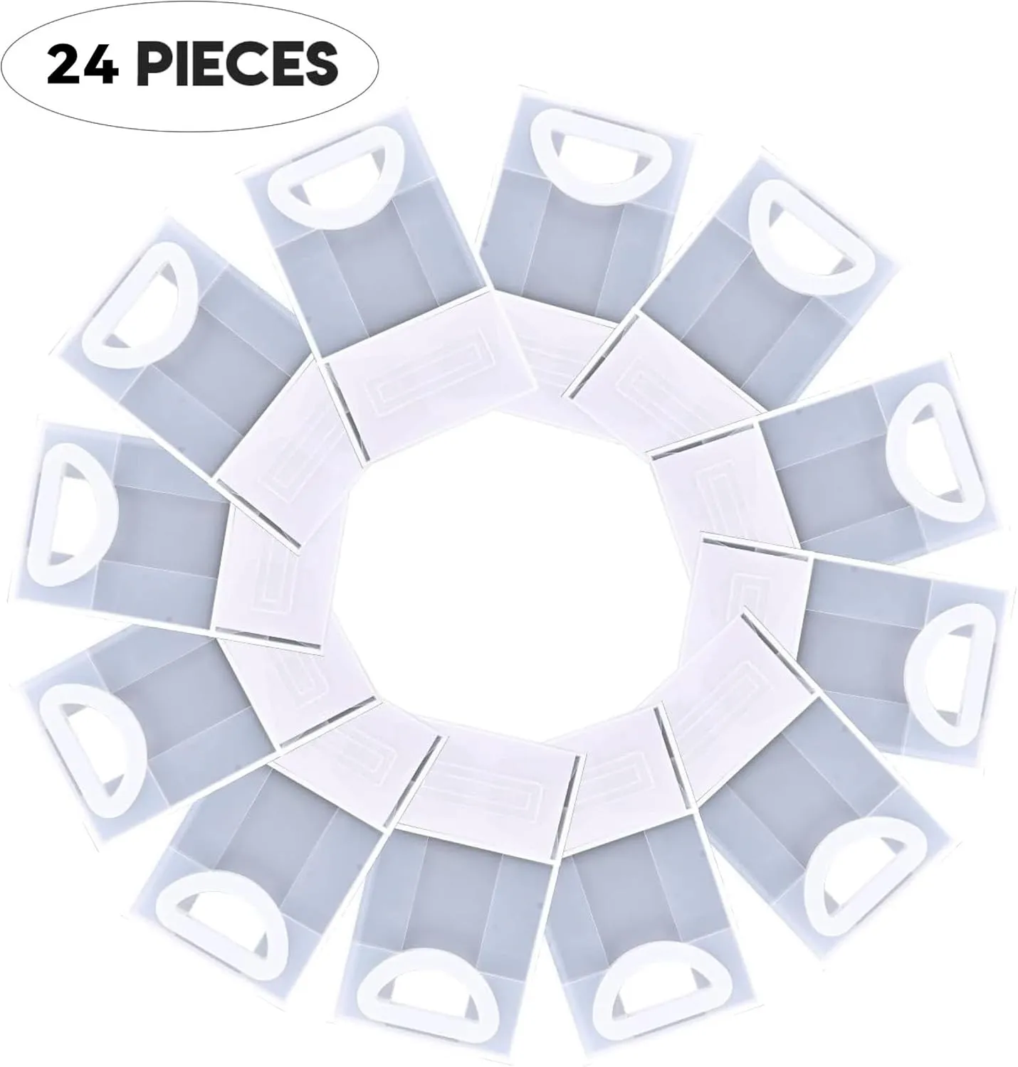 FYIN-HONG Clear Gift Bags With Handles 24 Pcs Frosting Plastic Small Gift Bag Goodie Bag Favor Bags Small Gift Bag Valentines