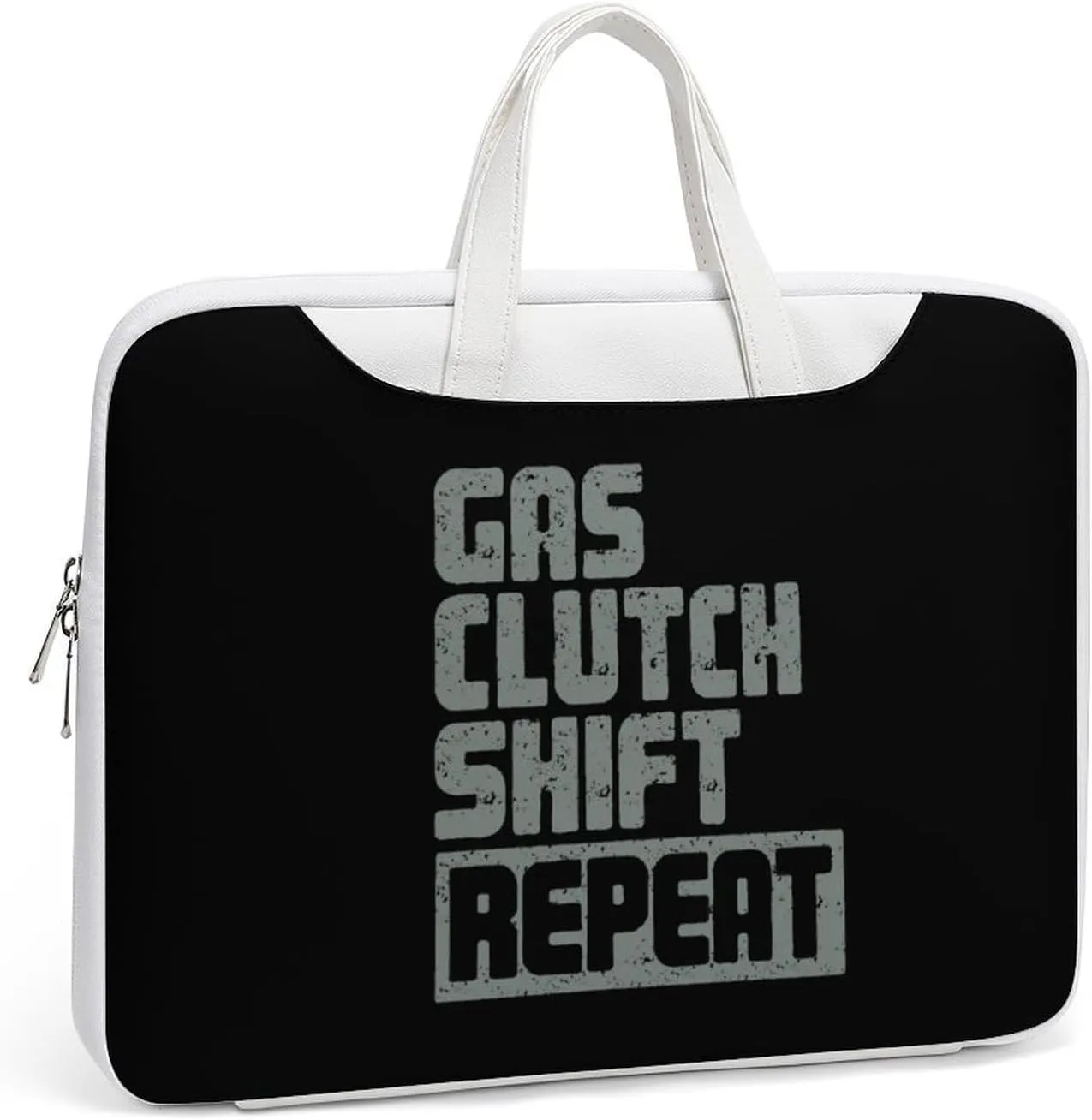 Gas Clutch Shift Repeat Leather Bag Laptop Case Slim Water Resistant Computer Bags with Handle Briefcase for Work