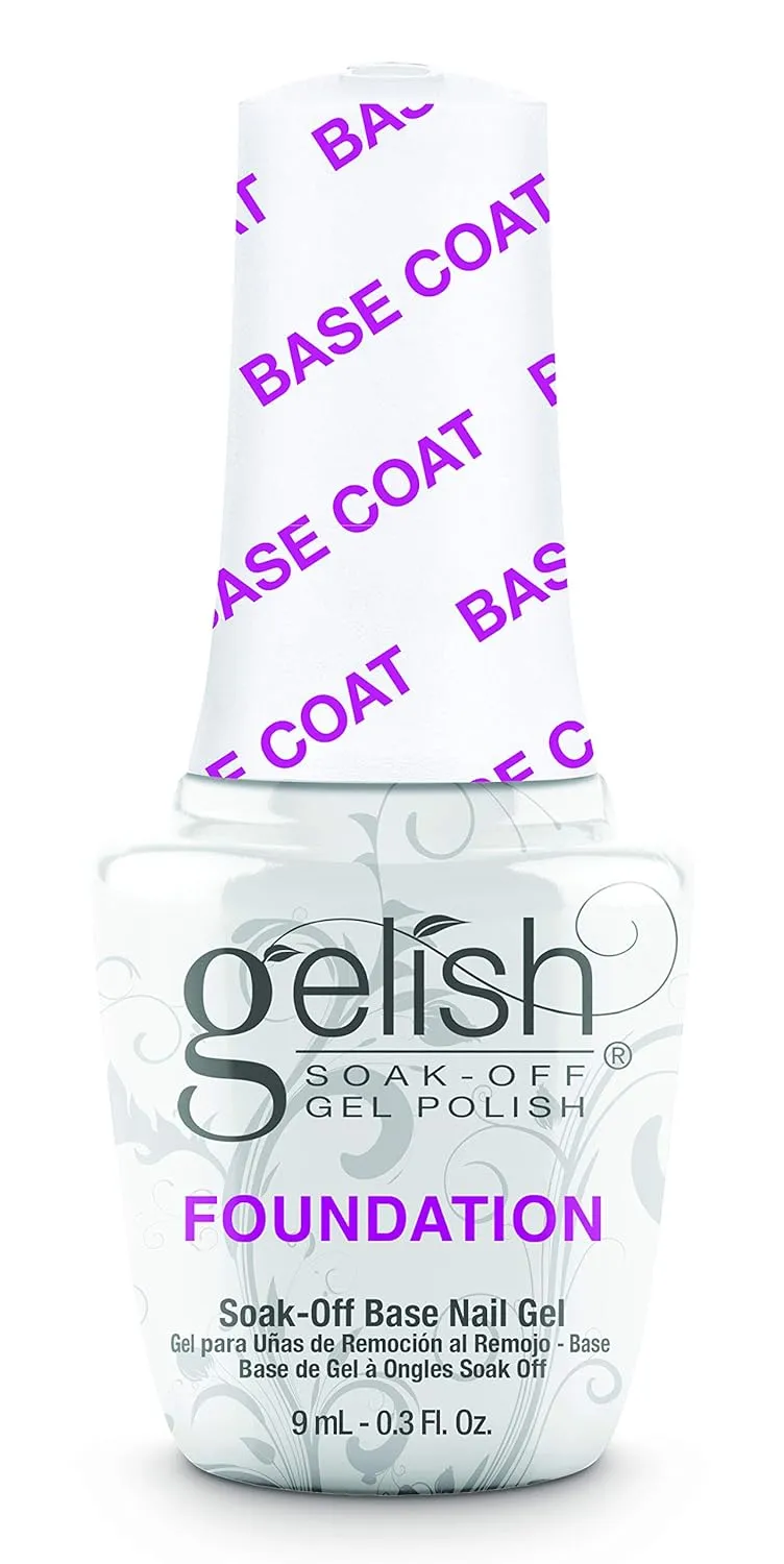Gelish MINI 9mL Essentials Value Pack – LED/UV Cure, Long-Lasting, Chip-Resistant, Professional Gel Nail Kit for Manicures (No Cleanse Top Coat & Foundation Base Coat Duo)