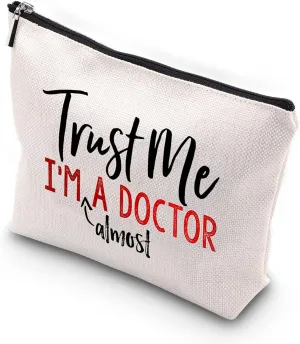 Generic WCGXKO Future Doctor Gift MD Gift Trust Me I’m Almost A Doctor Zipper Pouch Makeup Bag for Doctor Graduation (Almost A Doctor)