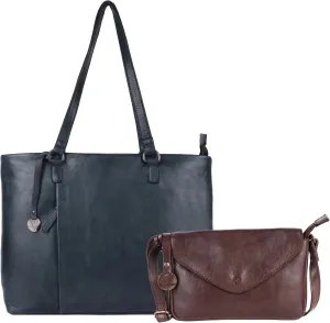 Genuine Italian Leather Bag Collection - Tote, Crossbody, and Satchel Purses - Ladies' Shoulder Bags with Top Handle & Adjustable Strap - Stylish and Versatile for Casual or Office Use