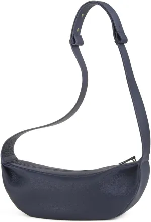 Genuine Leather Sling Bags Crossbody Women, Minimalist Style Casual Chest Bags with Wide Strap