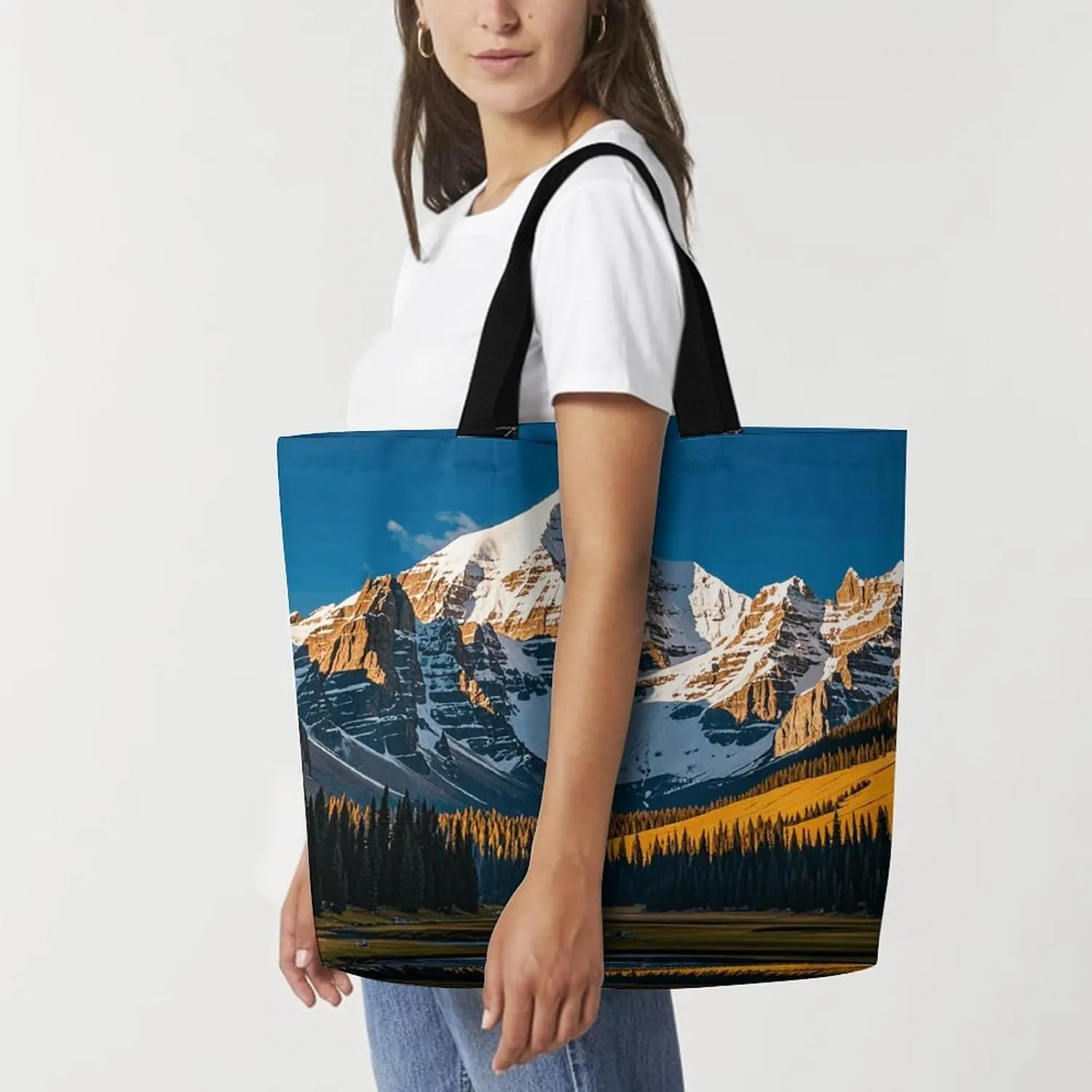 Germany Flag Eagle Tote Bags, Reusable Grocery Bags, Large Shopping Bag, Shoulder Bag for Women