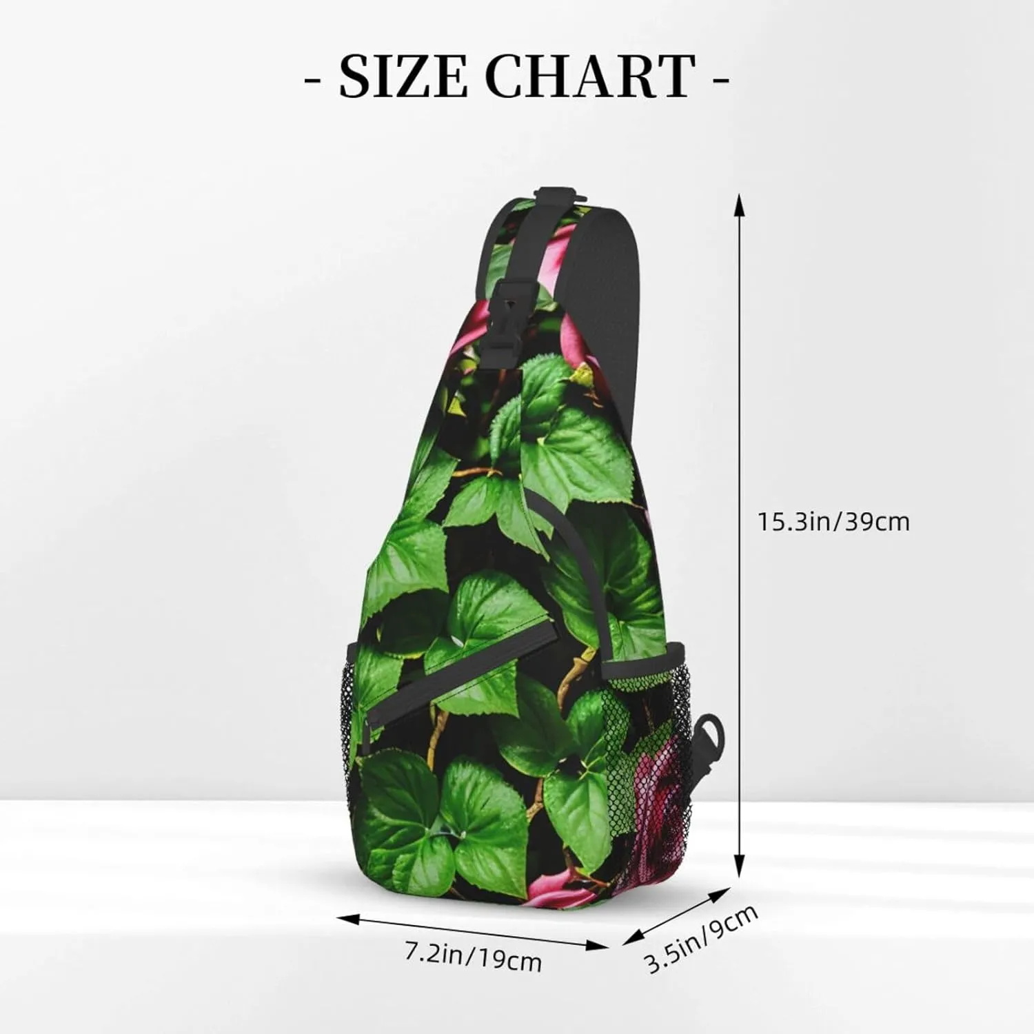 GeRRiT Purple Rose And Skull Print Small Backpack Sling Bag For Women Men, Chest Bag Daypack Crossbody For Travel Sport