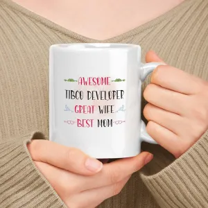 Gift For Tibco Developer Mom From Son, Daughter - Mother's Day, Birthday, Or Christmas Gift 11oz, 15oz White Ceramic Mug