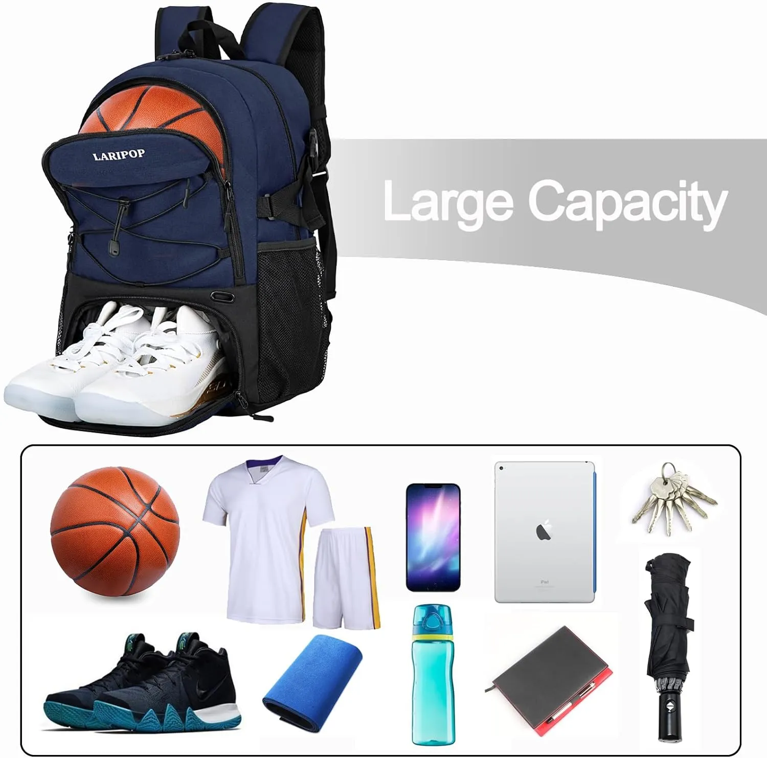 Gifts for Men,Basketball Backpack-Christmas Stocking Stuffers for Boys and Girls,Mens Gifts,Ball