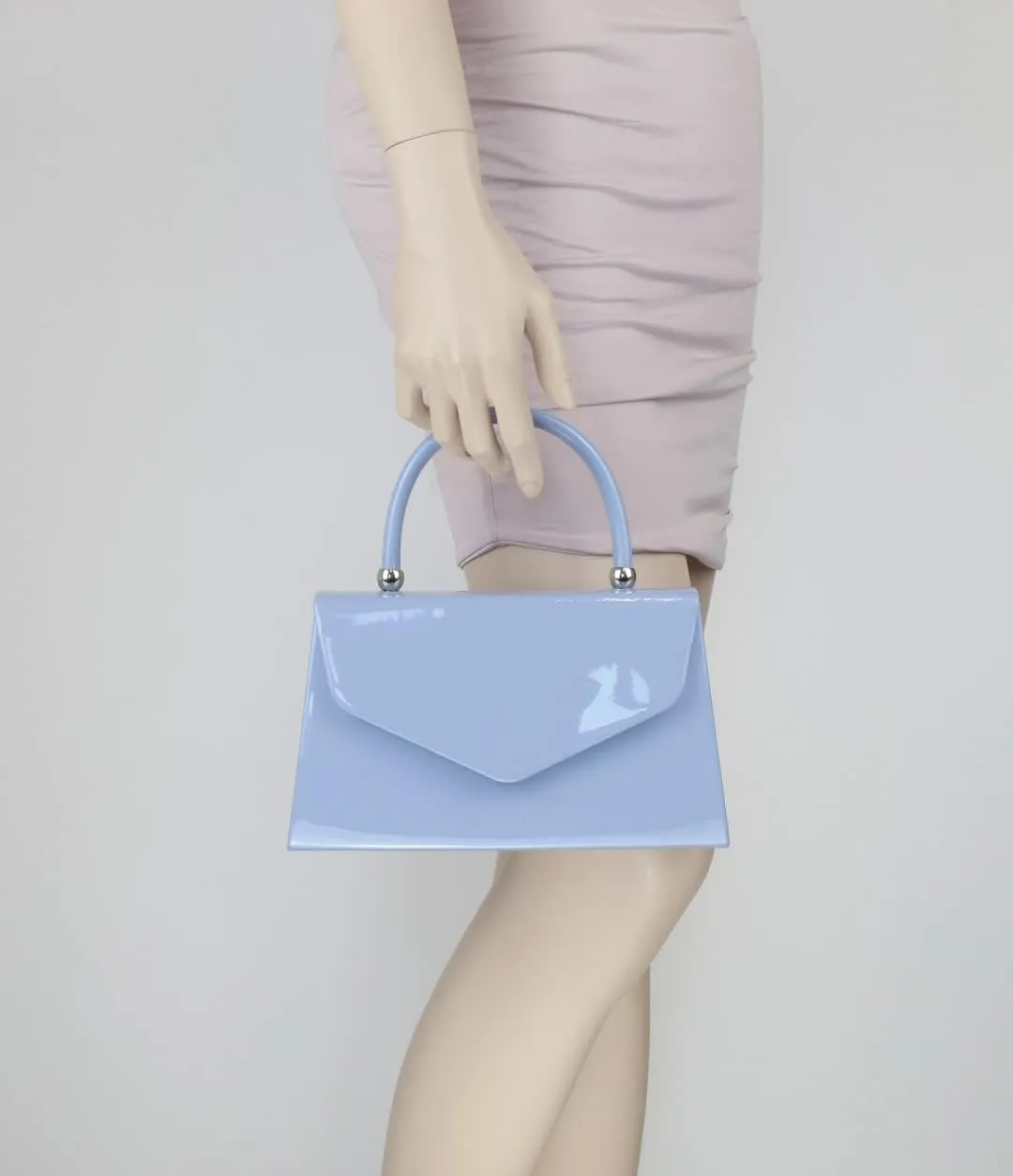 Girly HandBags Patent Clutch Bag Handbag Small Hard Case Ladies