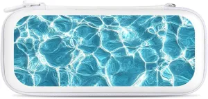 Glass Sea Water Compatible with Switch Carrying Case Hard Travel Game Bag Pouch with 15 Games Accessories