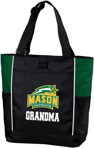 GMU Grandma Tote Bag Colorblock George Mason Grandma Totes Beach Pool Or Travel