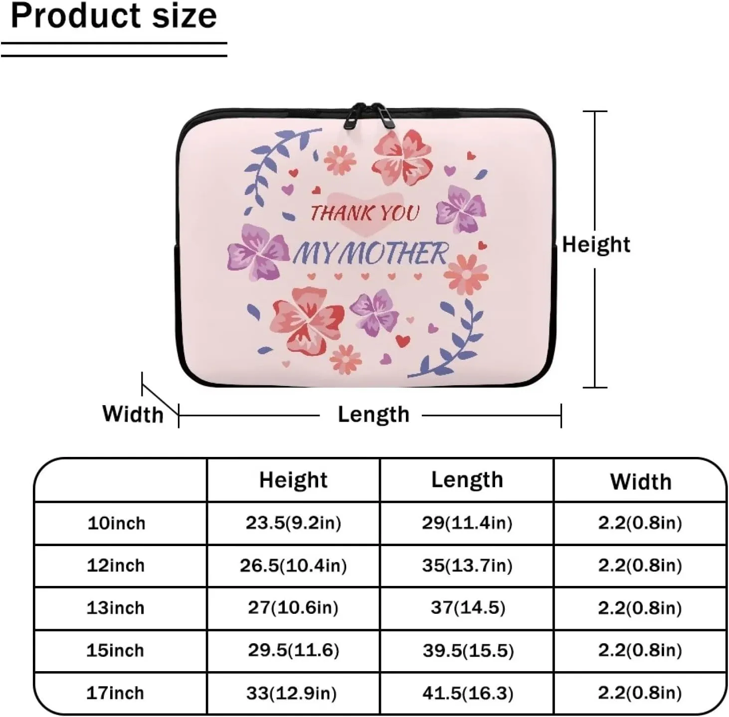 Gomyblomy 10-17 Inch Computer Bag,waterproof Lightweight Briefcase,durable Shockproof Laptop Case,tablet Decoration
