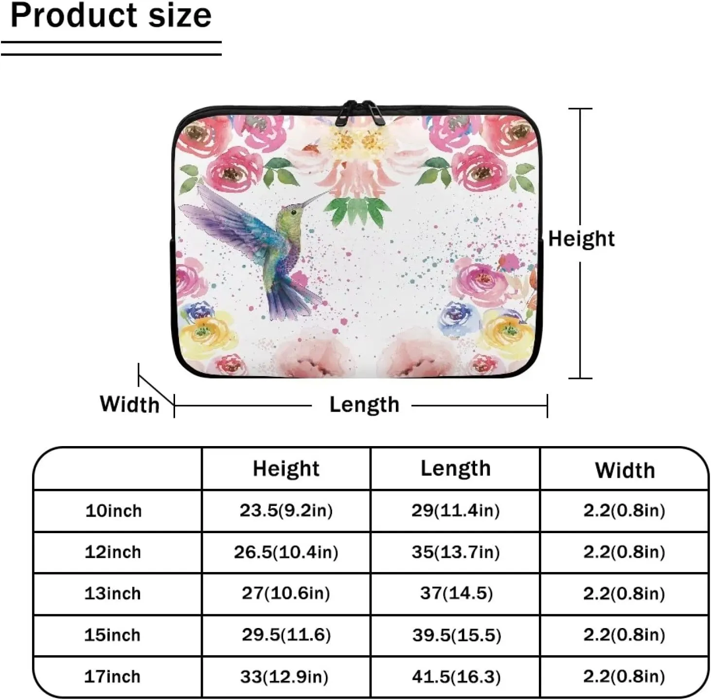 Gomyblomy 10-17 Inch Computer Bag,waterproof Lightweight Briefcase,durable Shockproof Laptop Case,tablet Decoration