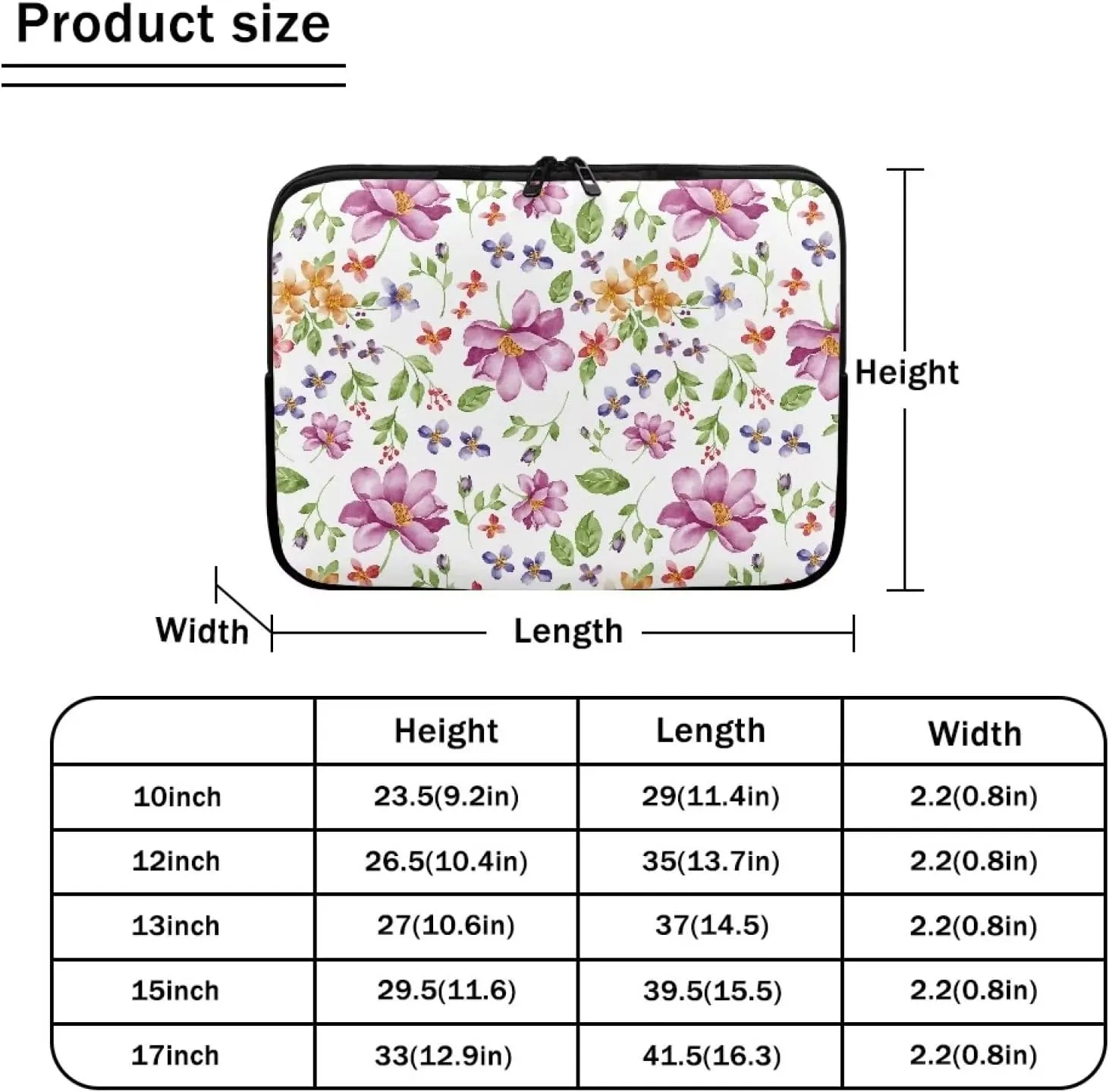 Gomyblomy 10-17 Inch Computer Bag,waterproof Lightweight Briefcase,durable Shockproof Laptop Case,tablet Decoration