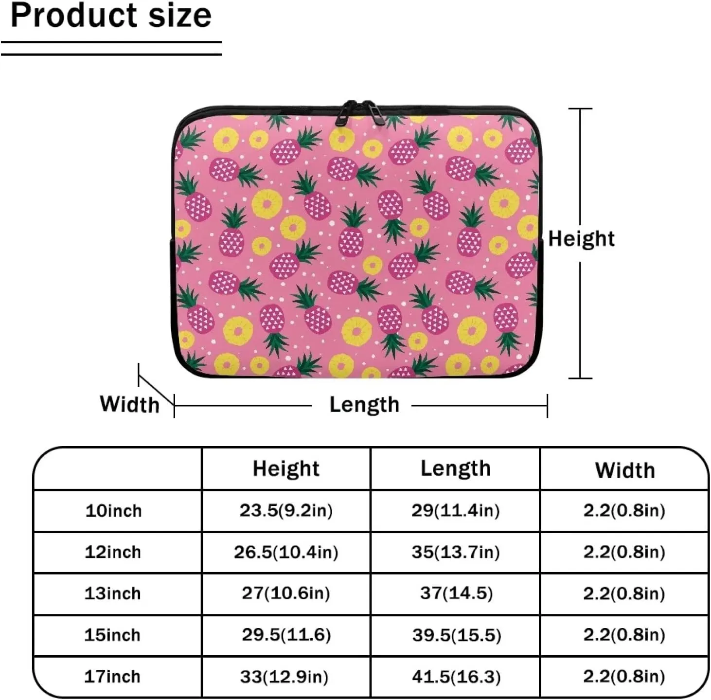 Gomyblomy 10-17 Inch Computer Bag,waterproof Lightweight Briefcase,durable Shockproof Laptop Case,tablet Decoration
