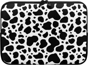 Gomyblomy Cow Print 15 Inch Durable Computer Bag, Portable Waterproof Laptop Case, Lightweight Shockproof Briefcase, Computer Decoration for Men & Women