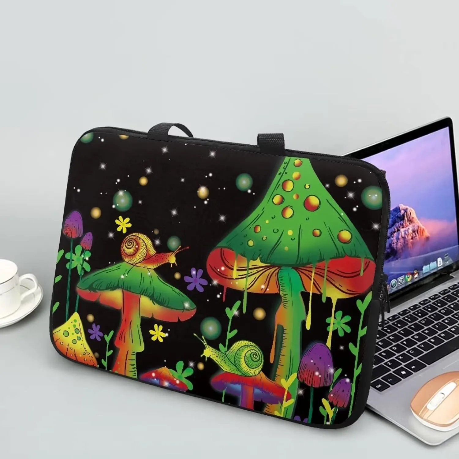 Gomyblomy Waterproof Laptop Bag, Dustproof and Shockproof Portable Briefcase for 10-17 Inch Laptops