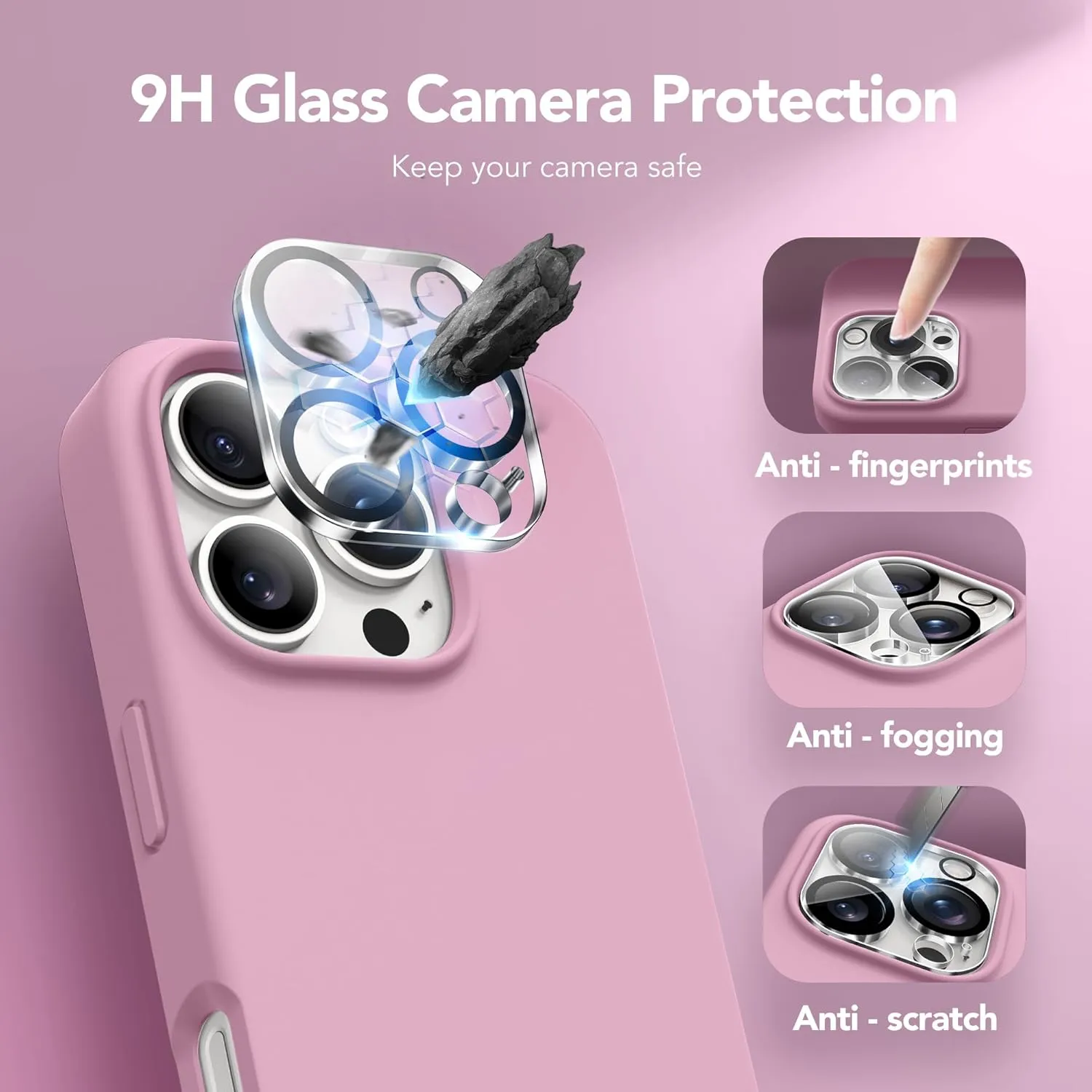 GONEZ Magnetic for iPhone 16 Pro Max Case, Compatible with MagSafe, Liquid Silicone Case, with Screen Protector   Camera Protector, Full Body Protective Shockproof Phone Cover 6.9", Blackcurrant