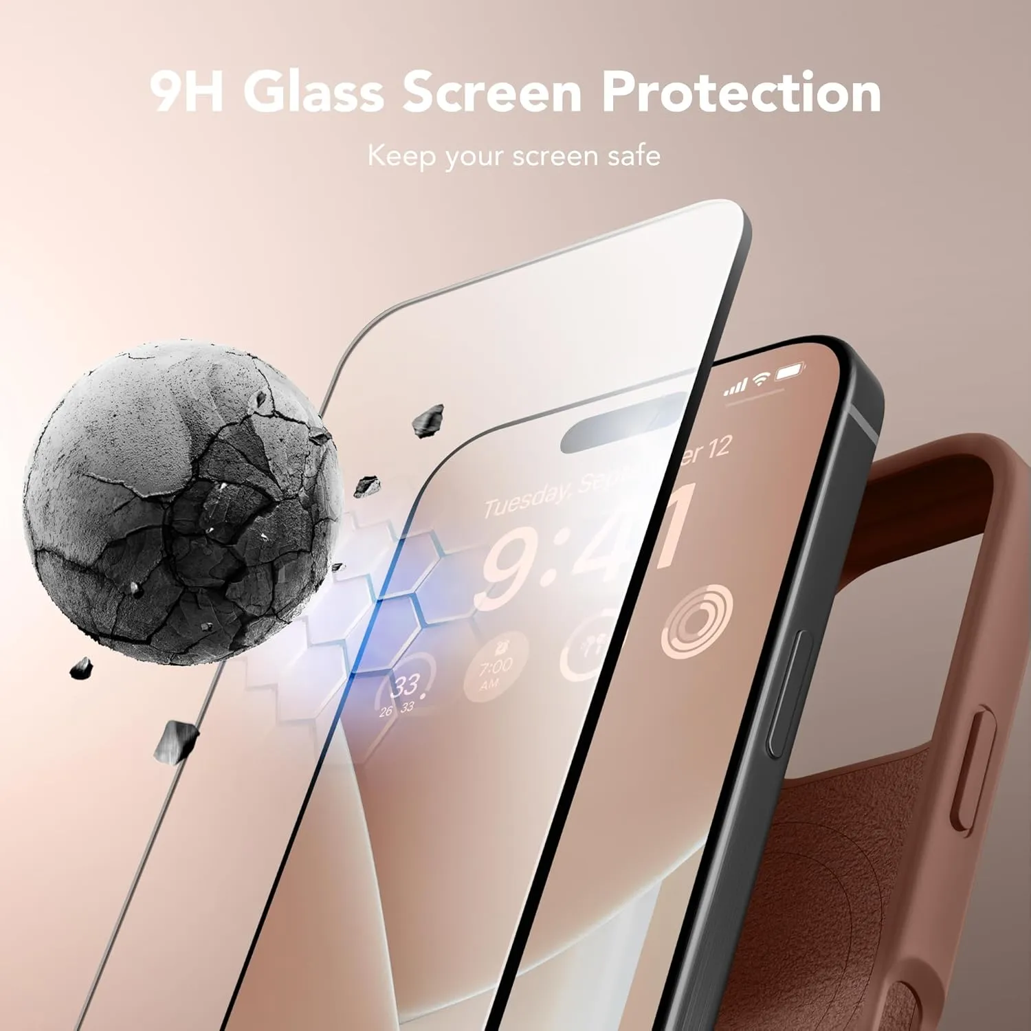 GONEZ Magnetic for iPhone 16 Pro Max Case, Compatible with MagSafe, Liquid Silicone Case, with Screen Protector   Camera Protector, Full Body Protective Shockproof Phone Cover 6.9", Brown
