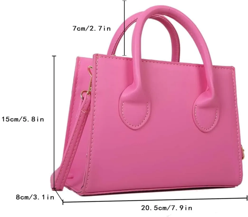 GORGLITTER Women's Small Crossbody Purse Double Handle Satchel Shoulder Bag Crossbody Square Bag Purse Handbag