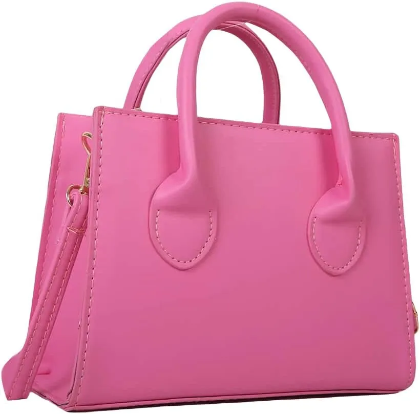 GORGLITTER Women's Small Crossbody Purse Double Handle Satchel Shoulder Bag Crossbody Square Bag Purse Handbag